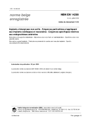 NBN EN 14299:2004