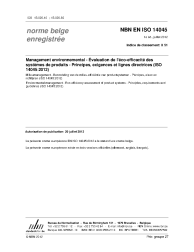 NBN EN ISO 14045:2012