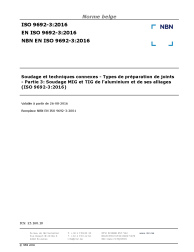 NBN EN ISO 9692-3:2016