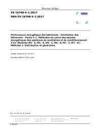 NBN EN 16798-5-1:2017