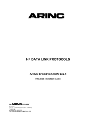 ARINC Specification 635-4:2003
