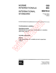 IEC 60418-4:1976