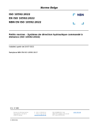 NBN EN ISO 10592:2022