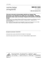 NBN EN 16029:2012