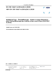 NBN EN ISO 5667-6:2016/A11:2020