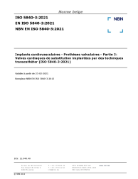 NBN EN ISO 5840-3:2021
