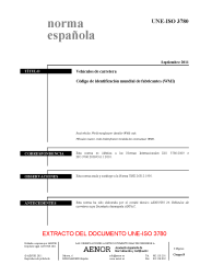 UNE-ISO 3780:2011 (R2018)