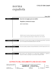 UNE-EN ISO 21649:2010