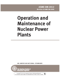ASME OM-2012 - W CPRT