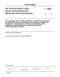NBN EN ISO 18743:2015/A1:2023
