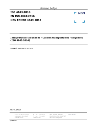 NBN EN ISO 4043:2017