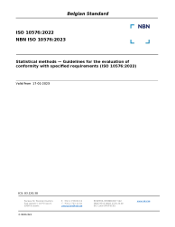 NBN ISO 10576:2023