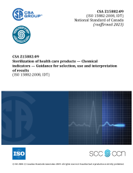 CSA ISO 15882:09 (R2023)