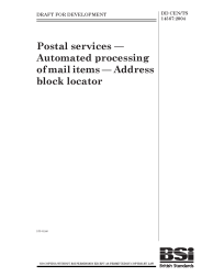 DD CEN/TS 14567:2004