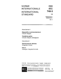 IEC 60748-3:1986/AMD1:1991