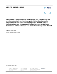 CEN/TR 13695-2:2019