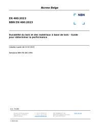 NBN EN 460:2023