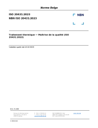 NBN ISO 20431:2023