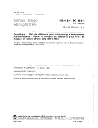 NBN EN ISO 389-4:1999