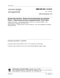 NBN EN ISO 14122-2:2001