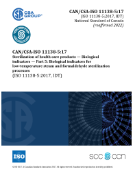 CAN/CSA-ISO 11138-5:17 (R2022)