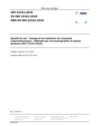 NBN EN ISO 23161:2018