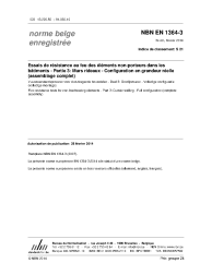 NBN EN 1364-3:2014