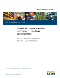 BS EN 61158-5-19:2012