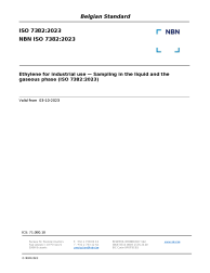 NBN ISO 7382:2023