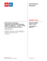 ISO/IEC 15417:2007/AMD1:2026