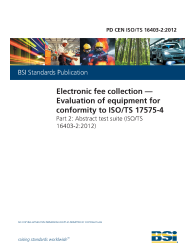 PD CEN ISO/TS 16403-2:2012
