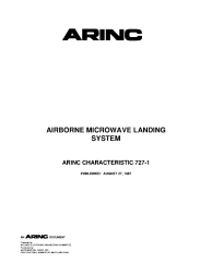 ARINC Characteristic 727-1:1987