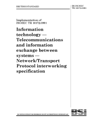 BS ISO/IEC TR 10172:1991