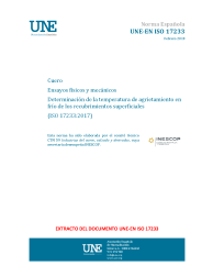 UNE-EN ISO 17233:2018