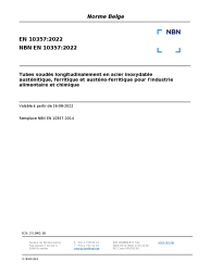 NBN EN 10357:2022