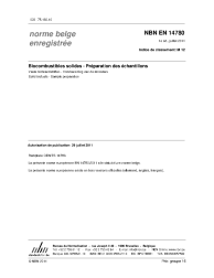 NBN EN 14780:2011