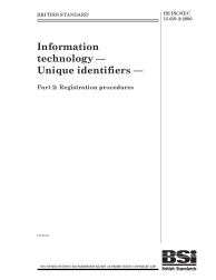 BS ISO/IEC 15459-2:2006