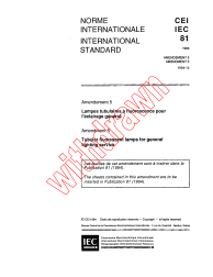 IEC 60081:1984/AMD5:1994
