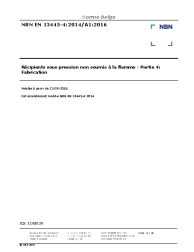 NBN EN 13445-4:2014/A1:2016