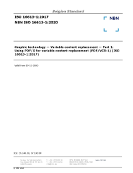 NBN ISO 16613-1:2020