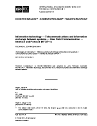 ISO/IEC 18092:2013/COR1:2015