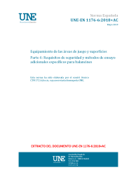 UNE-EN 1176-6:2018+AC:2019