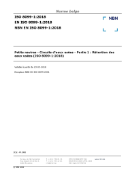 NBN EN ISO 8099-1:2018