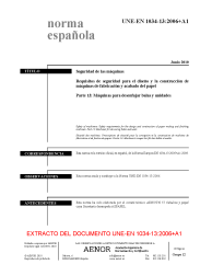 UNE-EN 1034-13:2006+A1:2010 (R2018)
