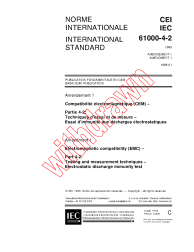 IEC 61000-4-2:1995/AMD1:1998