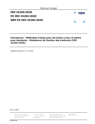 NBN EN ISO 24264:2020
