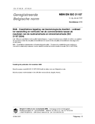 NBN EN ISO 21187:2005