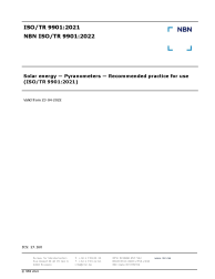 NBN ISO/TR 9901:2022