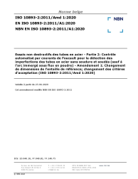 NBN EN ISO 10893-2:2011/A1:2020