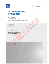 IEC 60947-2:2006/AMD1:2009